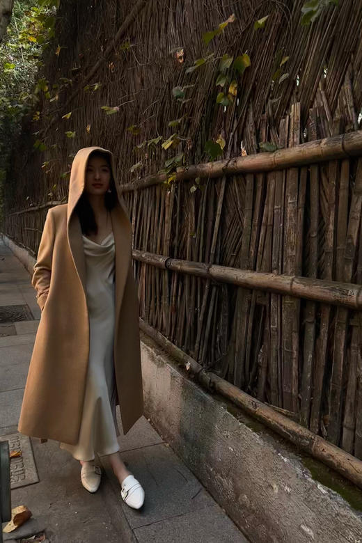 CG｜Camel Hair Long hoodie Coat 小驼绒连帽大衣 商品图4
