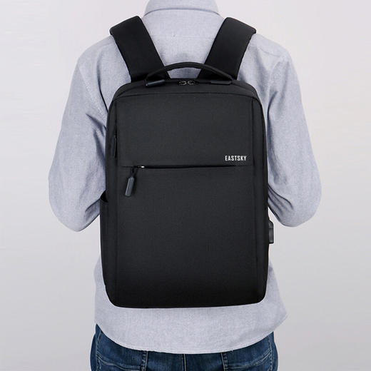 驿客简纯商务双肩包EKB8007 商品图4