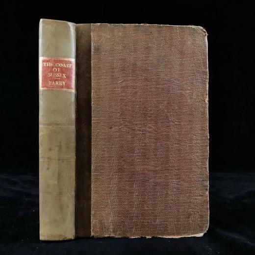 1833年 萨塞克斯海岸风物志 7幅版画插图 真皮脊精装18开 商品图0