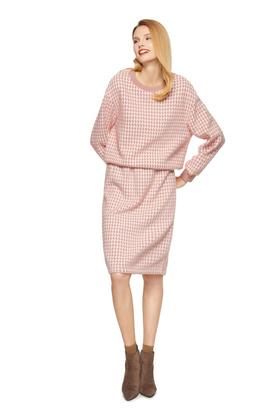 LNNNS 粉色千鸟格减龄套装 8459