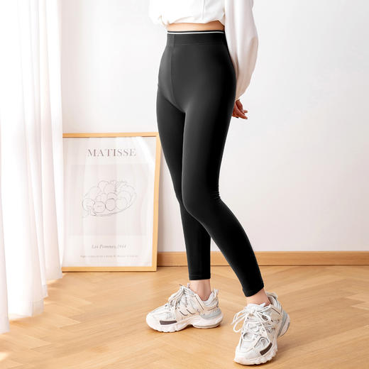 爱帝女士高腰收腹塑形鲨鱼裤秋款薄绒打底裤 商品图6