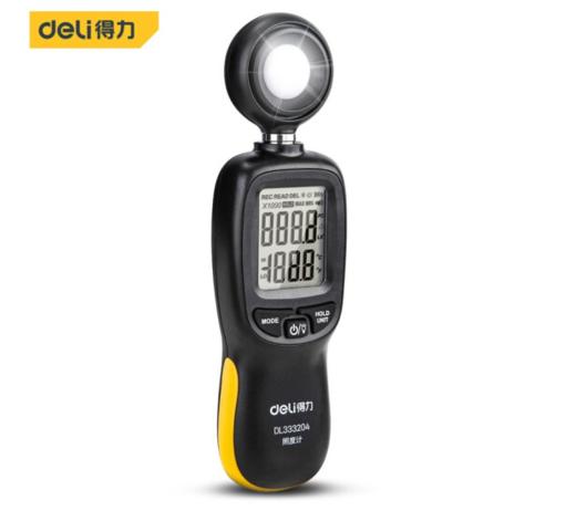 得力DL333204照度计单光源0~200000Lux(黄) 商品图0
