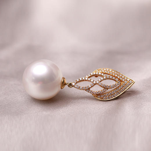 金18K海水珍珠吊坠 16-16.5mm 39977 商品图2