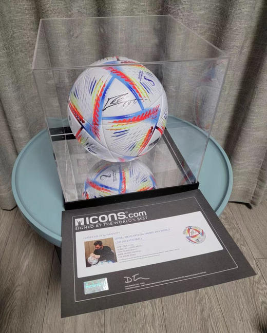 梅西亲签足球-2022卡塔尔 商品图0