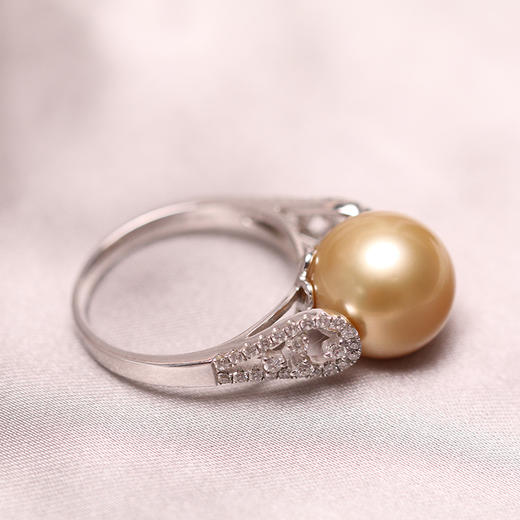 金18K海水珍珠戒指 12.5-13mm 102288 商品图2