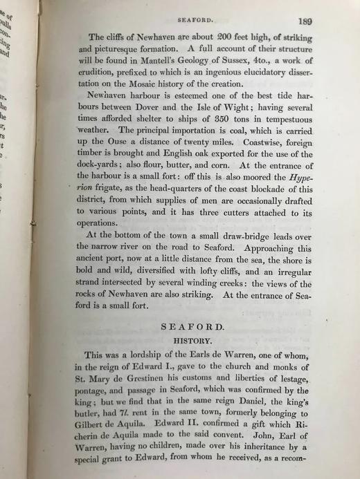 1833年 萨塞克斯海岸风物志 7幅版画插图 真皮脊精装18开 商品图12