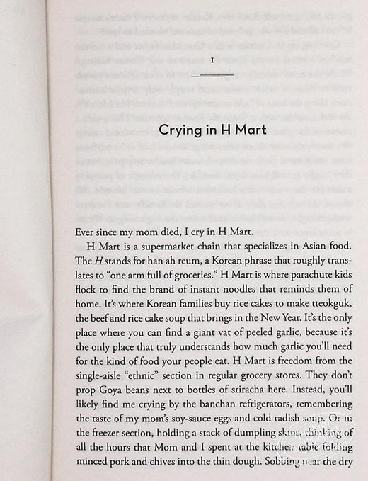 【中商原版】Michelle Zauner回忆录 在H Mart哭泣 Crying in H Mart	Michelle Zauner 英文原版 商品图5