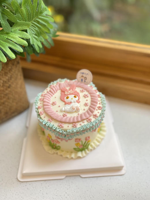 手绘兔子奶油蛋糕 下单前请仔细阅读商品详情 商品图0