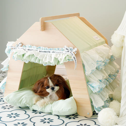 Wowbabepets四季通用宠物房子帐篷猫窝狗窝可拆洗中型凉窝宠物床 商品图2