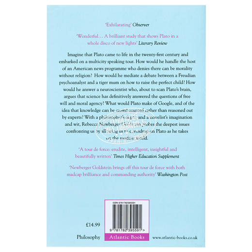 【中商原版】谷歌时代的柏拉图 为什们我们今天还需要哲学 Plato at the Googleplex 英文原版 丽贝卡戈尔茨坦 Rebecca Goldstein 豆瓣高分阅读 商品图1