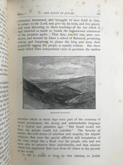 1891年 耶路撒冷：它的历史与希望 约50幅木版画插图 漆布精装18开 商品图8