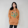 谜底秋冬新款休闲减龄连帽印花Oversize卫衣女百搭上衣235MV6080 商品缩略图0