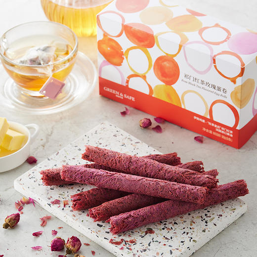 祁门红茶玫瑰蛋卷 Rose Black Tea Flavored Egg Rolls 商品图0