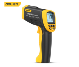 得力DL333130红外测温仪-30℃~1350℃(黄)