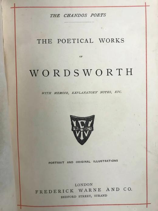 约19世纪后期 华兹华斯诗集 约10幅版画插图 漆布精装32开 商品图4
