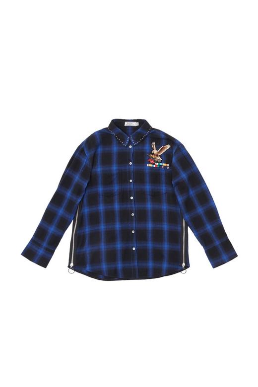 Jessy line 动物图案格纹衬衣 4885 商品图4