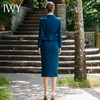 IWY/气质小香风法式西装半裙女蓝色绑带显瘦职业西装裙秋冬款时尚套装CP1688 商品缩略图3
