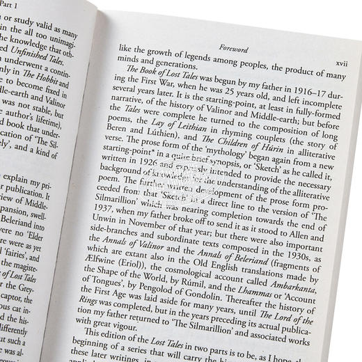 预售 【中商原版】失落的传说之一 中洲历史系列1 英文原版 The Book of Lost Tales Part 1 John Ronald Reuel Tolkien 托尔金 商品图3