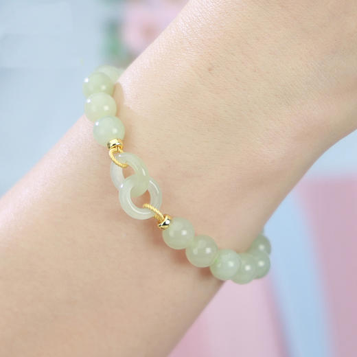 【宫里手串】环环相扣和田玉手串 商品图1