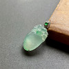 冰种飘阳绿翡翠桃子金猴捧寿18k白金钻石镶嵌 商品缩略图0