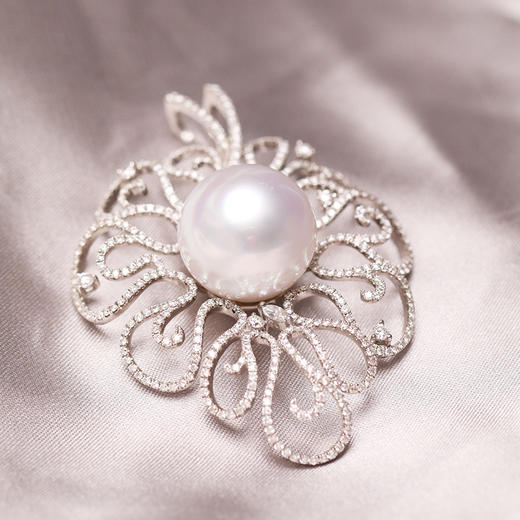 炫彩海南 金18K海水珍珠吊坠 16mm 104869 商品图1