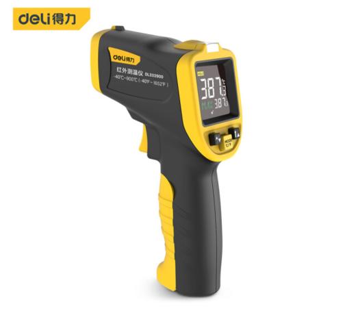 得力DL333900红外测温仪可外接K型探头(黄) 商品图0