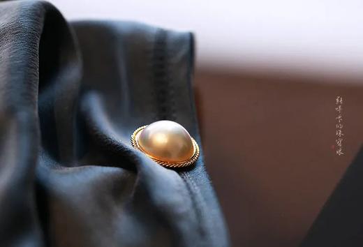 复古马贝珍珠耳钉 商品图4