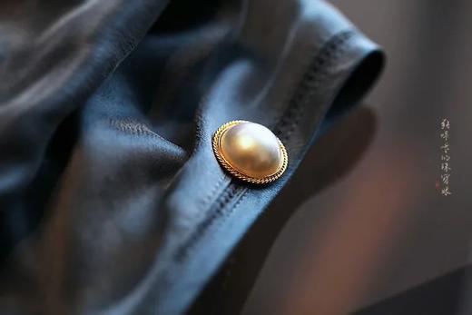 复古马贝珍珠耳钉 商品图5