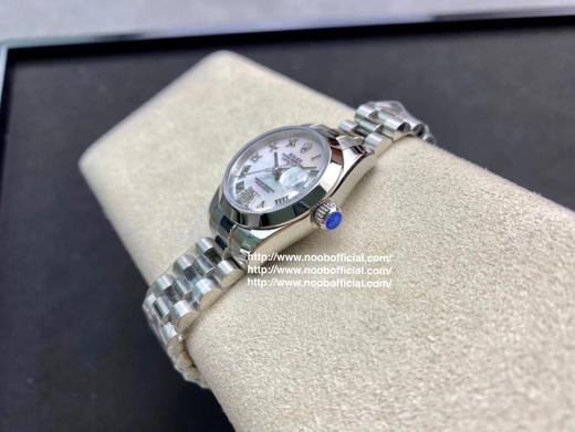 WF出品，劳力士 女装日志型28㎜日志型279174-0009 ①：女装日志型的蚝式表壳是坚固优雅、美比例的典范。采用316L不锈钢来锻造不锈钢腕表表壳 商品图6