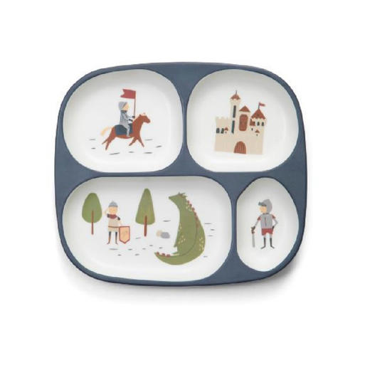 丹麦 Sebra 儿童宝宝餐具塑料分隔餐盘|硅胶勺子2件装宝宝独立饮食 4m+ 商品图2