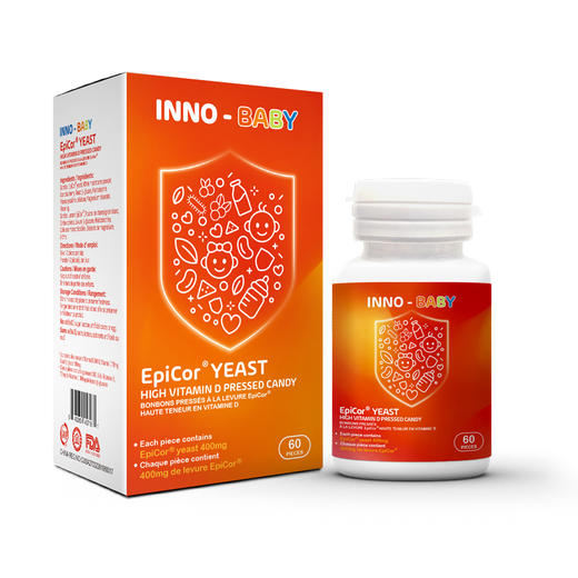 英珞维Epicor®酵母高维生素D压片糖果60粒 商品图0