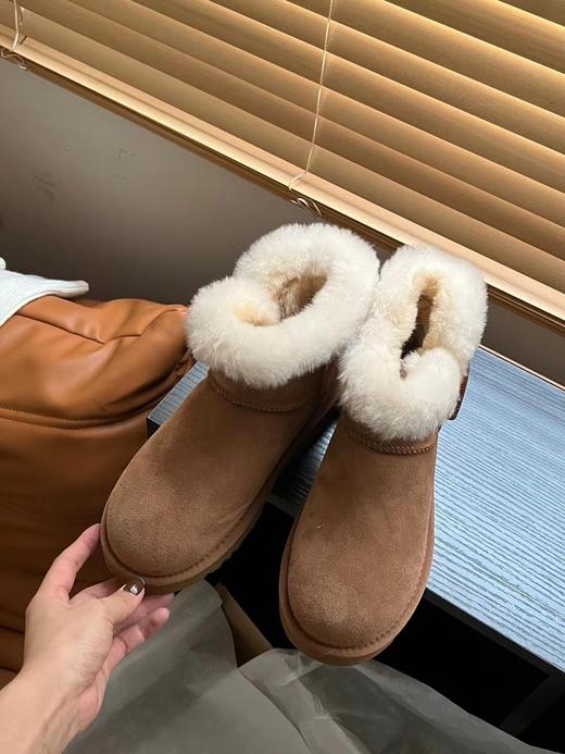 【女款】河南桑坡雪地靴 牛角一粒扣/两粒扣/三粒扣 35-40码 羊皮毛一体 商品图4