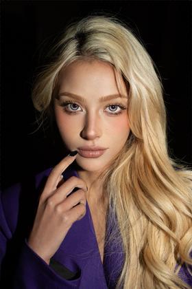 hancon&oh con 半年抛 机械姬紫 直径14.5mm着色14.1mm