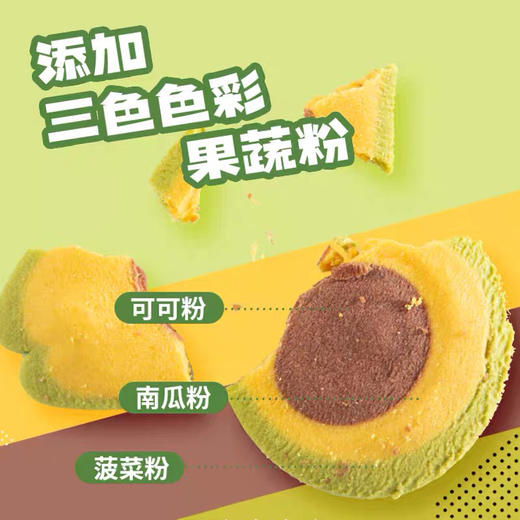波波体牛油果，西瓜，曲奇饼干80g儿童早餐饼干高颜值下午茶网红零食点心 商品图4
