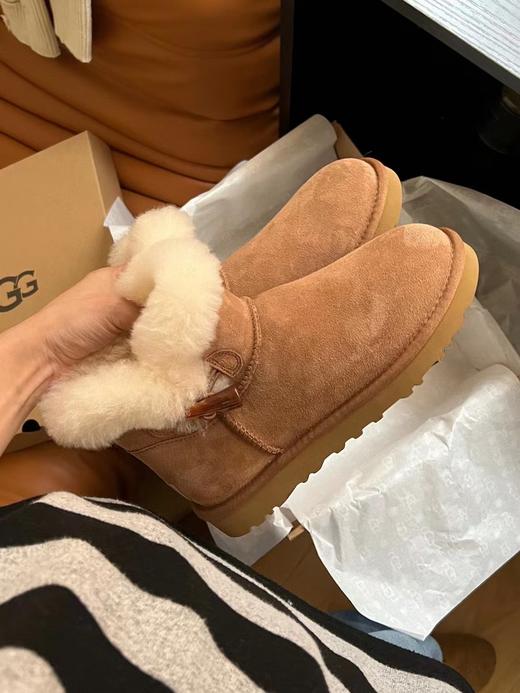 【女款】河南桑坡雪地靴 牛角一粒扣/两粒扣/三粒扣 35-40码 羊皮毛一体 商品图6