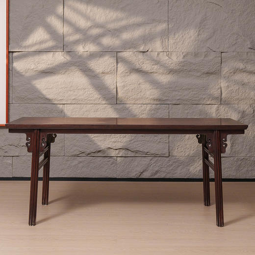 清 红木夹头榫云纹画桌 商品图0