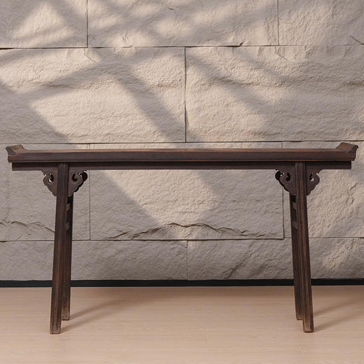 清 铁力木夹头榫云纹翘头案 商品图0