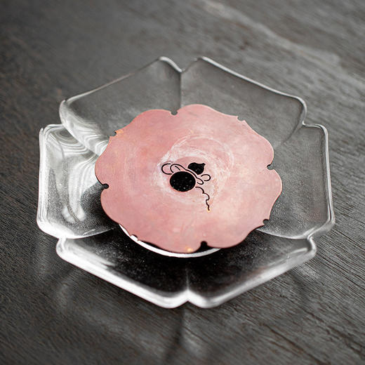 束刻 壶承 紫铜葫芦 菱花福禄铜垫做旧茶壶垫茶托杯垫功夫茶具茶道配件干泡台壶承茶垫壶托 商品图5