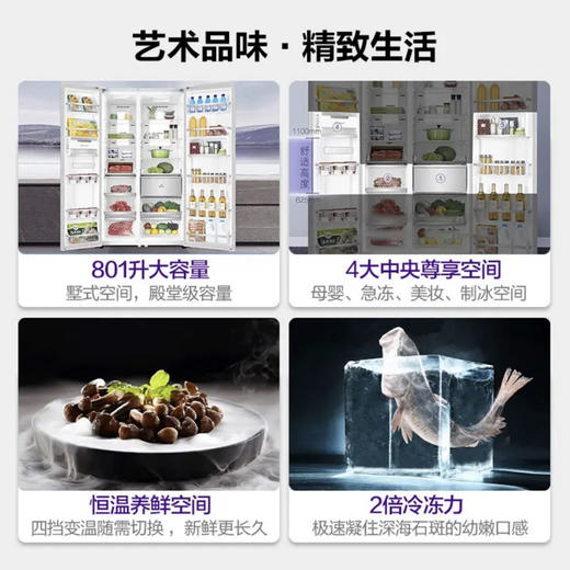 卡萨帝（Casarte）冰箱 BCD-801WLCSS79W1U1 商品图2