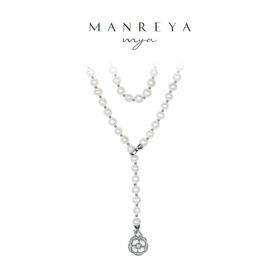 Manreya玛芮雅“山茶夜曲”珍珠毛衣链