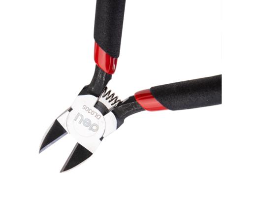 得力DL0305水口钳铬钒钢5寸(红) 商品图3