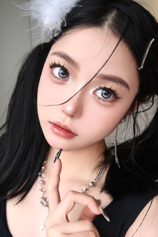 hancon&oh con 半年抛美瞳 机械姬紫 直径14.5mm着色14.1mm 商品图7