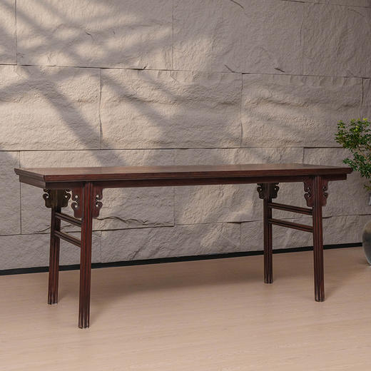 清 红木夹头榫云纹画桌 商品图4