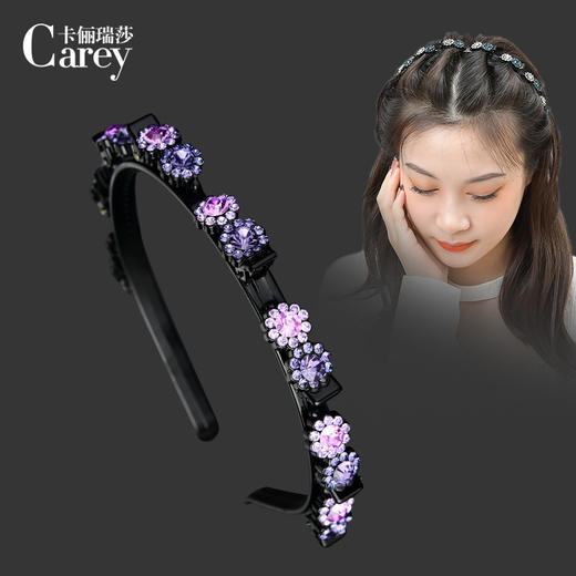 LBE-fg618发夹顶夹刘海固定发箍女碎发夹子带齿防滑编发蓬松高颅顶头箍 商品图0