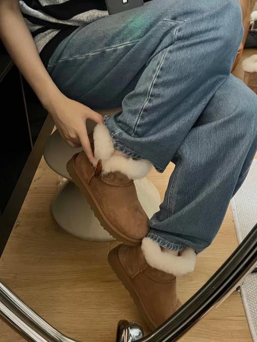 【女款】河南桑坡雪地靴 牛角一粒扣/两粒扣/三粒扣 35-40码 羊皮毛一体 商品图2