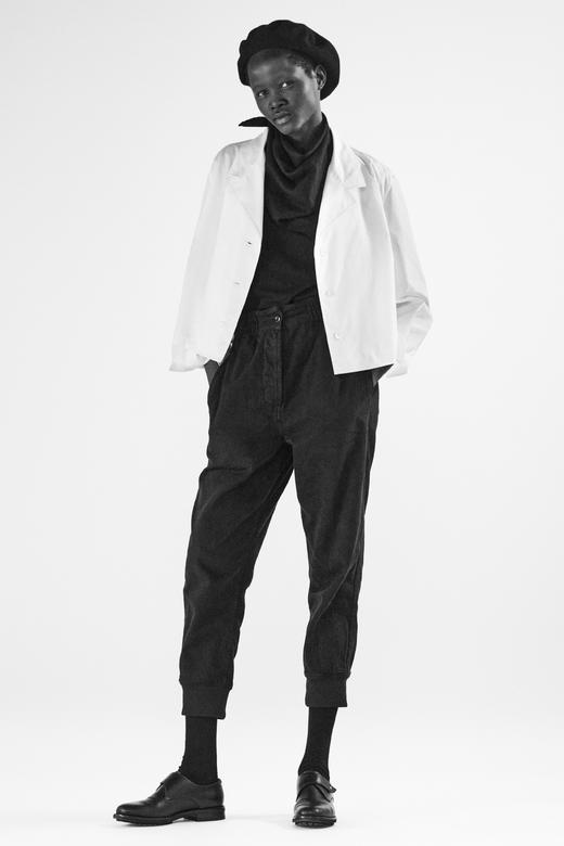 MHL  橄榄灰松紧腰束脚裤 商品图3