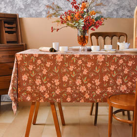 馥郁系列长方形桌布双面节日氛围棉质桌布