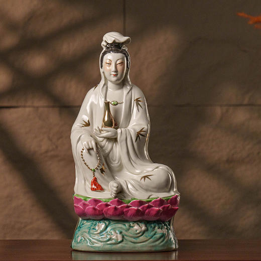 民国 彩瓷净瓶观音像 商品图0