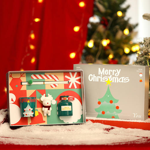 【圣诞小鹿大豆蜡香薰礼盒】圣诞节礼物限量版香薰蜡烛大豆蜡无火香薰送女生生日圣诞礼物 商品图1