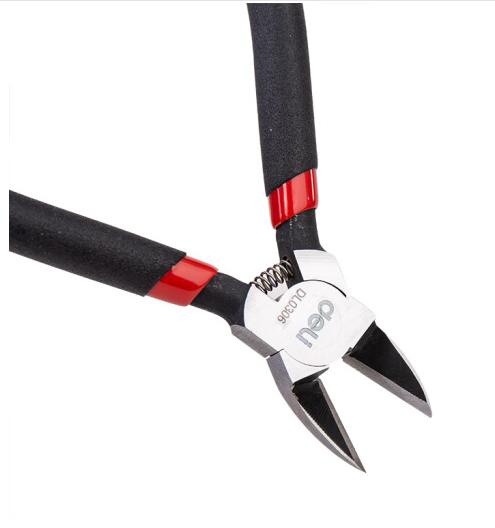 得力DL0306水口钳铬钒钢6寸(红) 商品图2